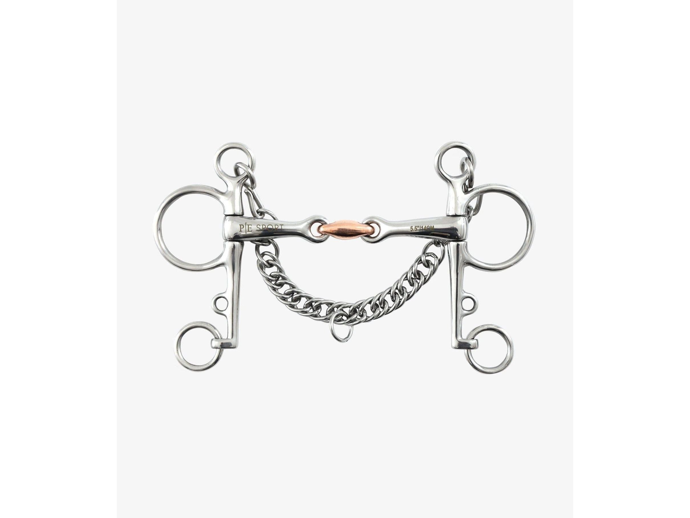 Premier Equine Double Jointed Pelham with Copper Lozenge