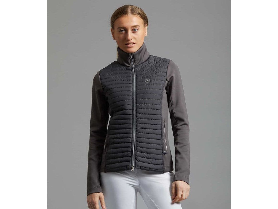 Premier Equine Ladies Elena Hybrid Riding Jacket in Anthracite RRP £52.00