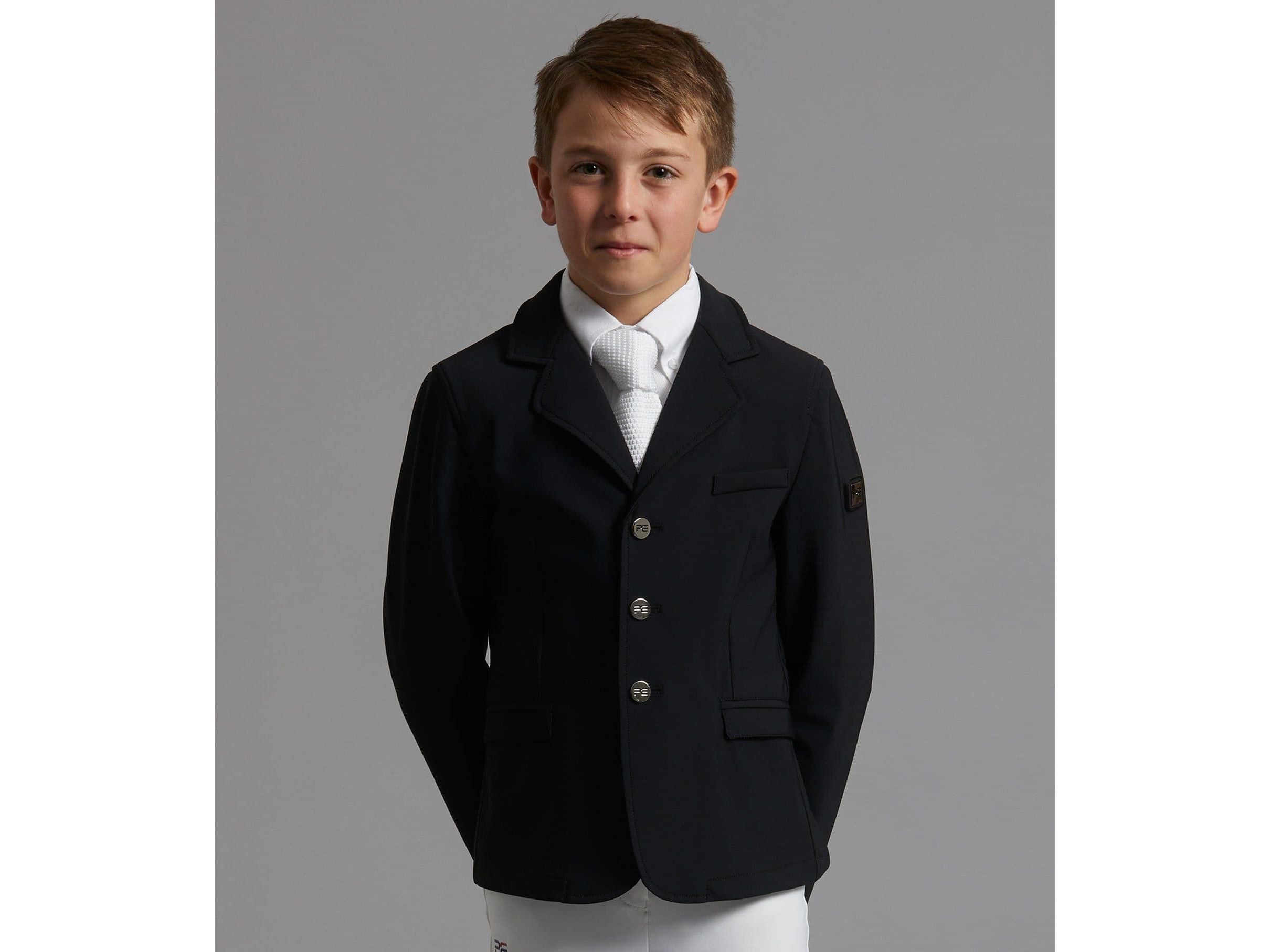 Premier Equine Enzo Boys Competition Jacket 13-14 Years Black RRP £96