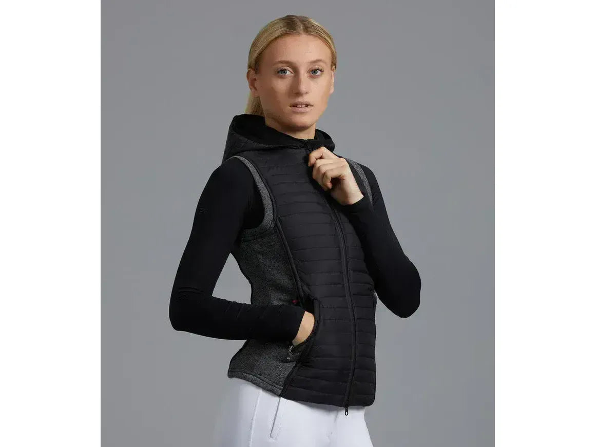 Premier Equine Lamera Ladies Hybrid Technical Riding Gilet Black UK 8 RRP £48.00
