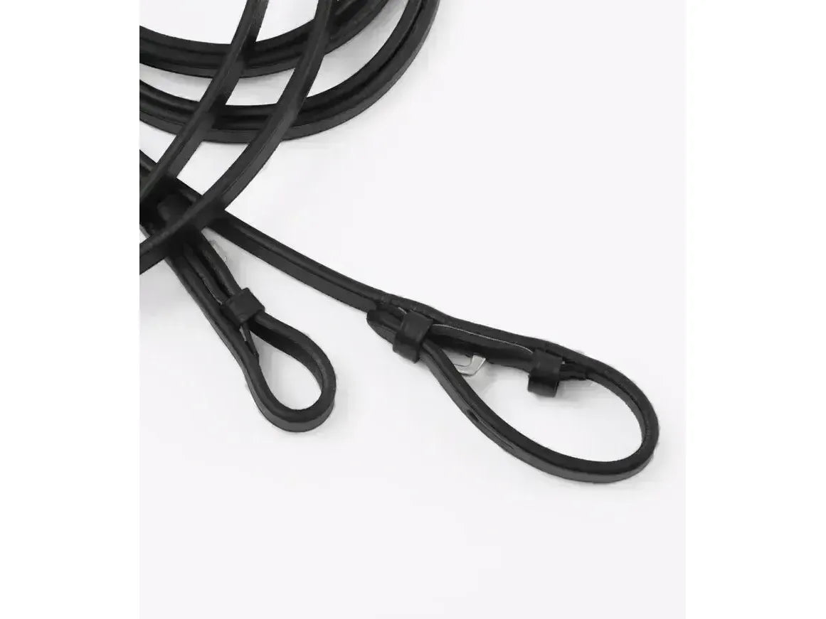 Premier Equine Leonardo Plain Leather Double Bridle Reins
