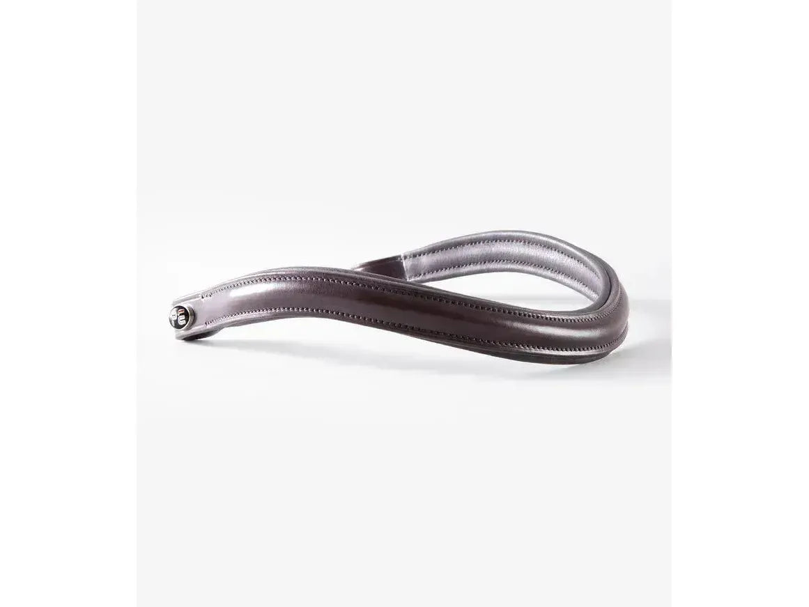 Premier Equine Liscio Plain Shaped Leather Browband