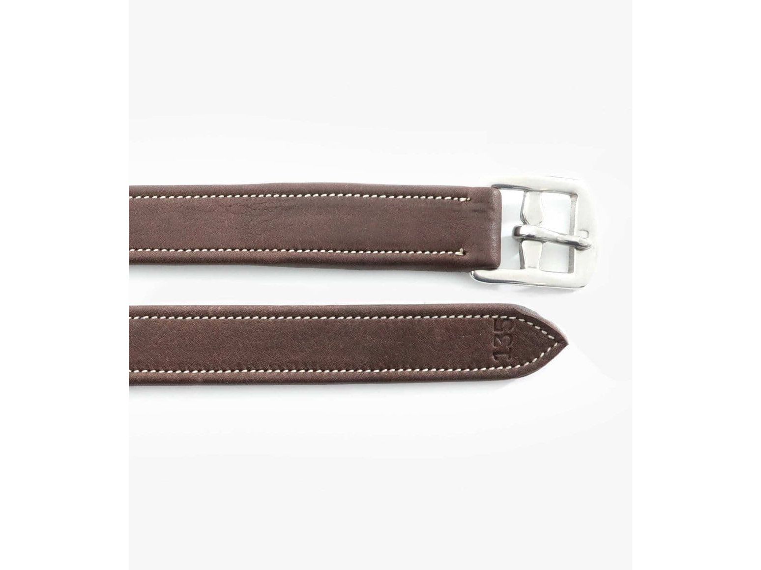 Premier Equine Matteo German Anilline Leather Stirrup Leathers Tonal Stitching