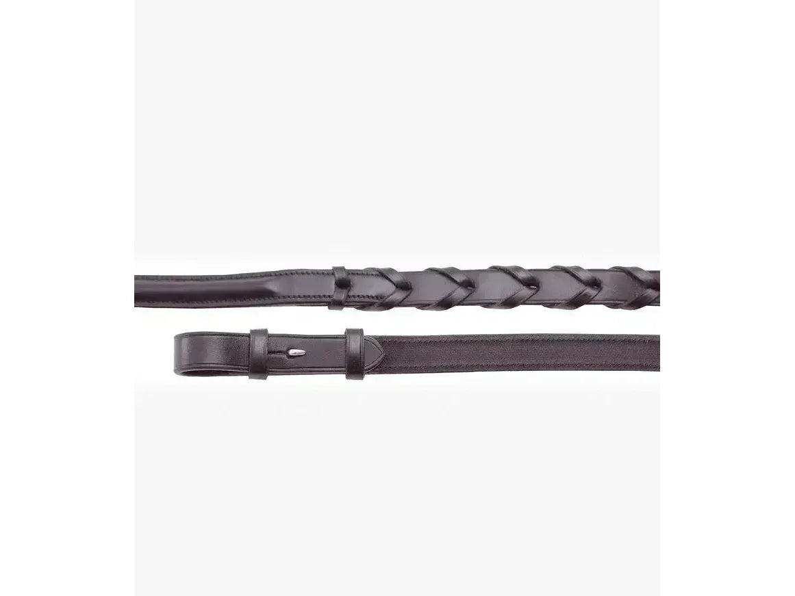 Premier Equine Pietro Laced Reins Black 54" RRP £44.35