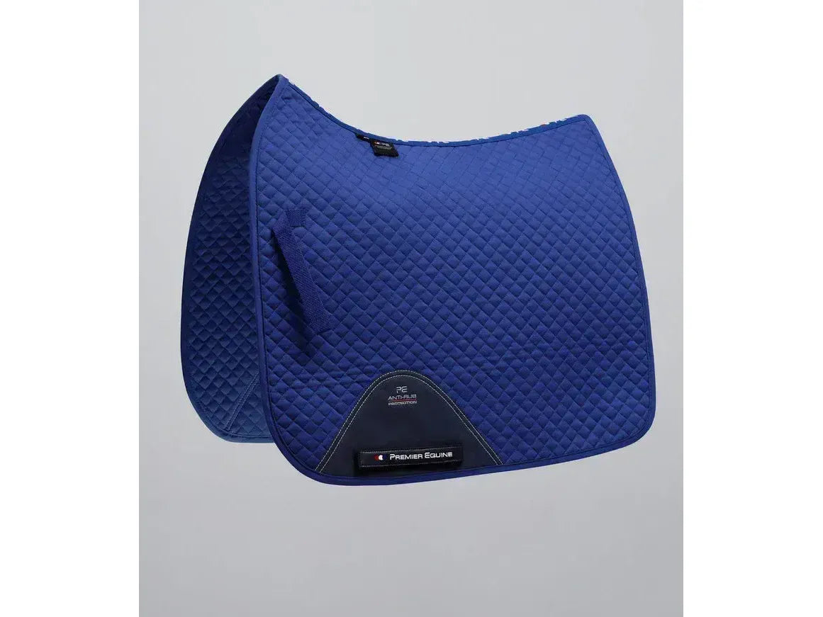 Premier Equine Pony Plain Cotton Dressage Saddle Square