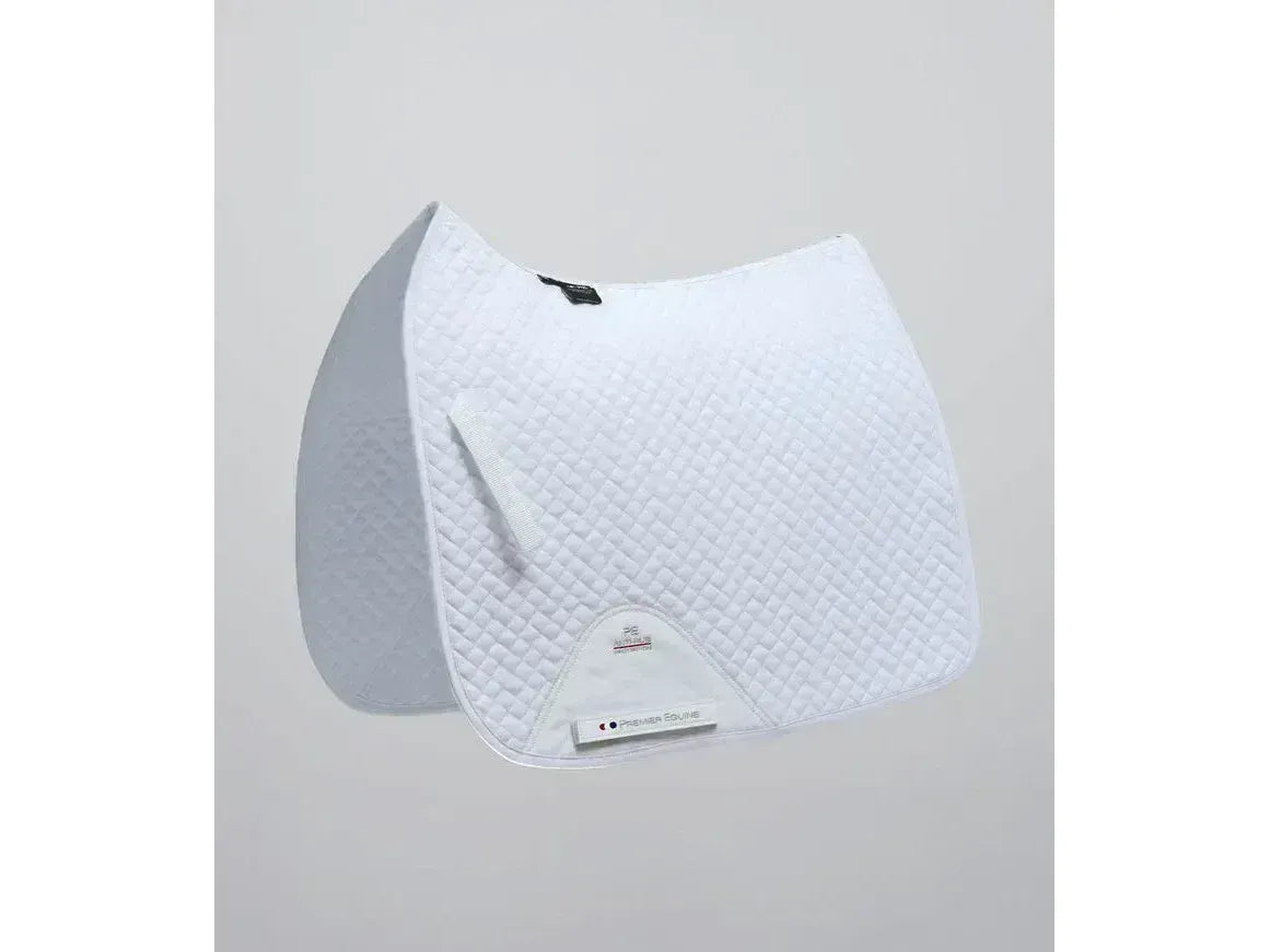 Premier Equine Pony Plain Cotton Dressage Saddle Square