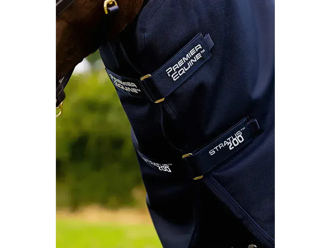 Premier Equine Stratus 1200 Series 200g Turnout Rug with Classic Neck Cover