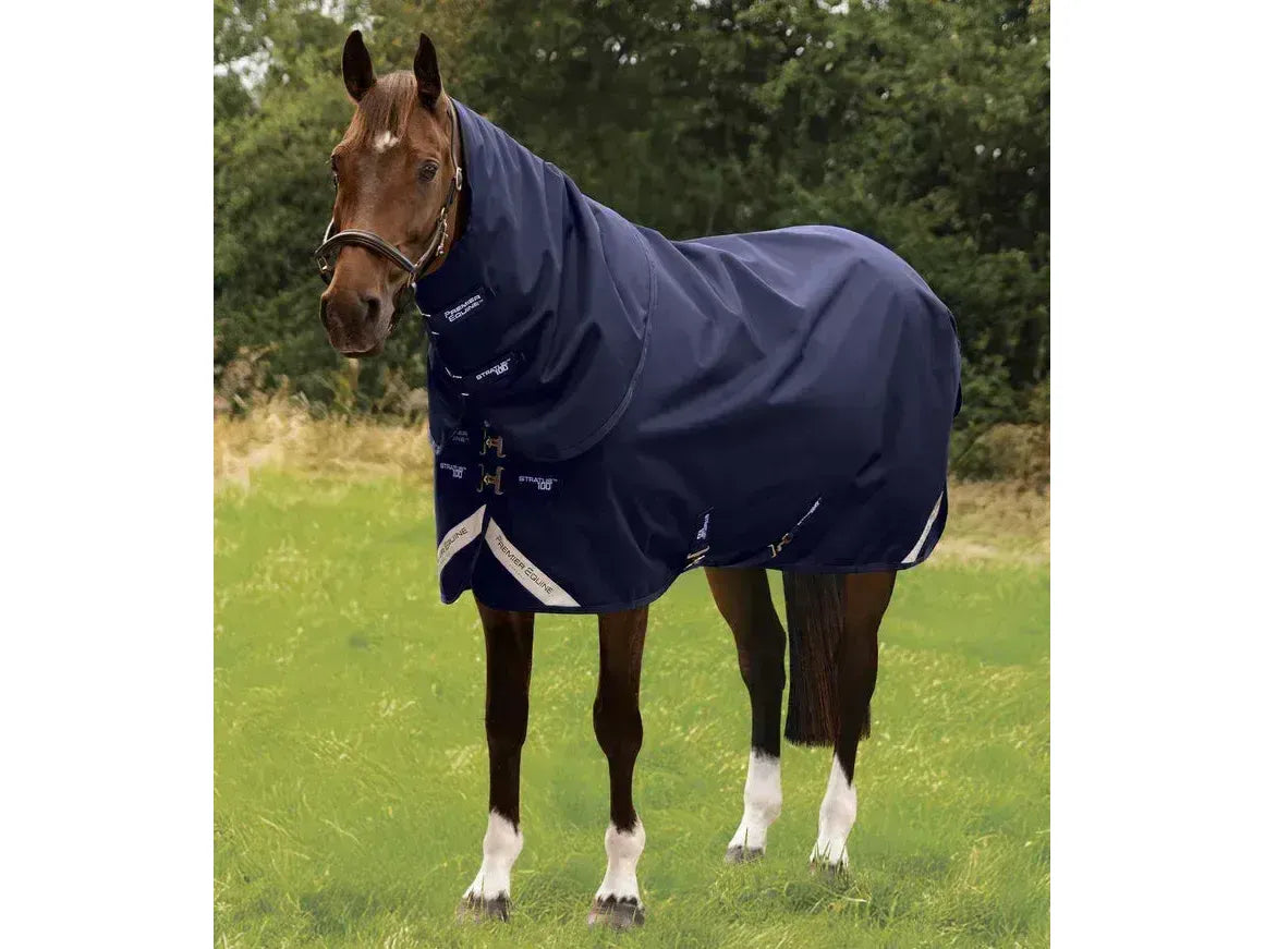 Premier Equine Stratus 1200D Series 100g Turnout Rug with Classic Neck Cover