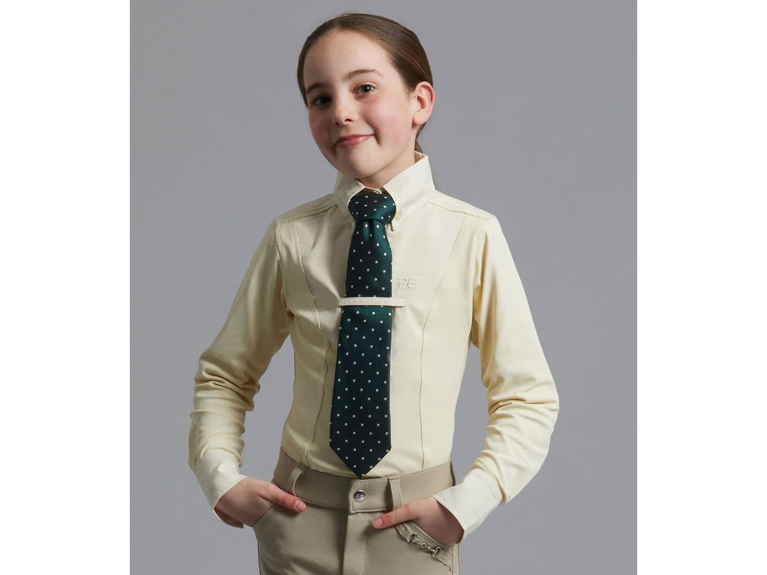 Premier Equine Tessa Girls Long Sleeve Show Shirt