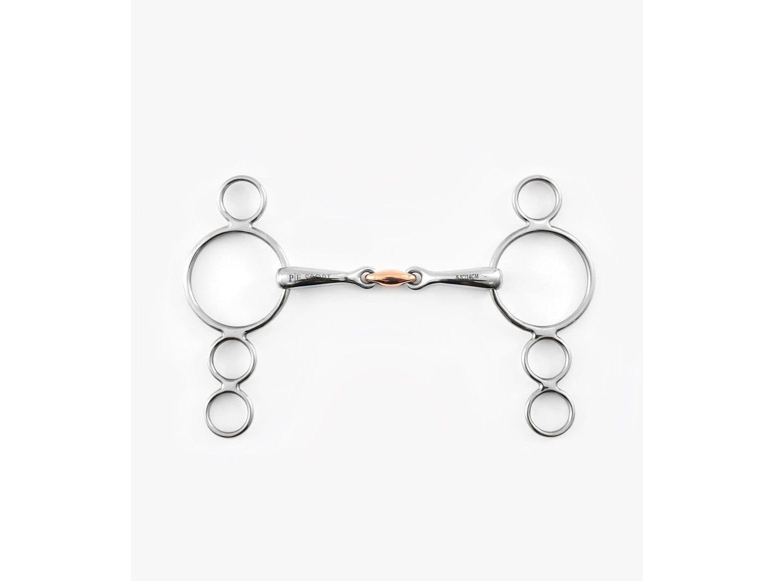 Premier Equine Three Ring Dutch Gag with Copper Lozenge
