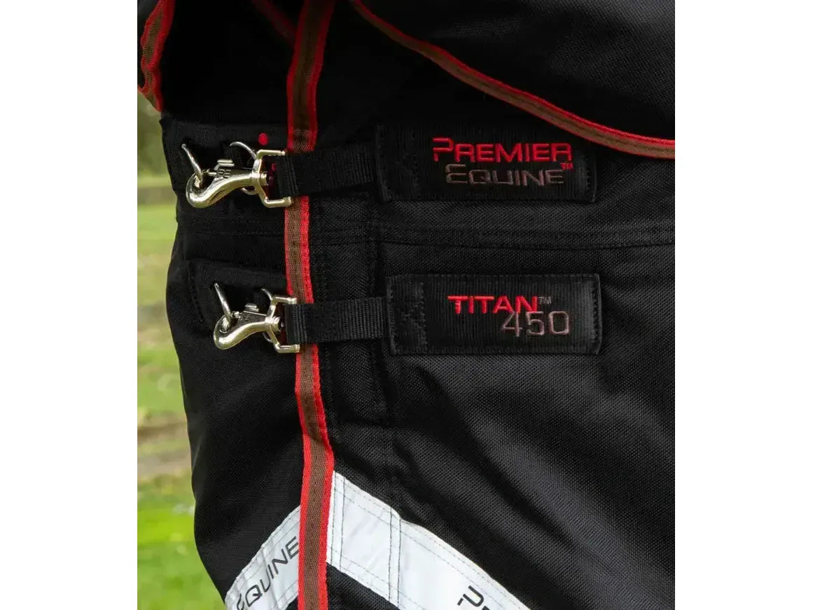 Premier Equine Titan 450g Turnout Rug with Snug-Fit Neck Cover