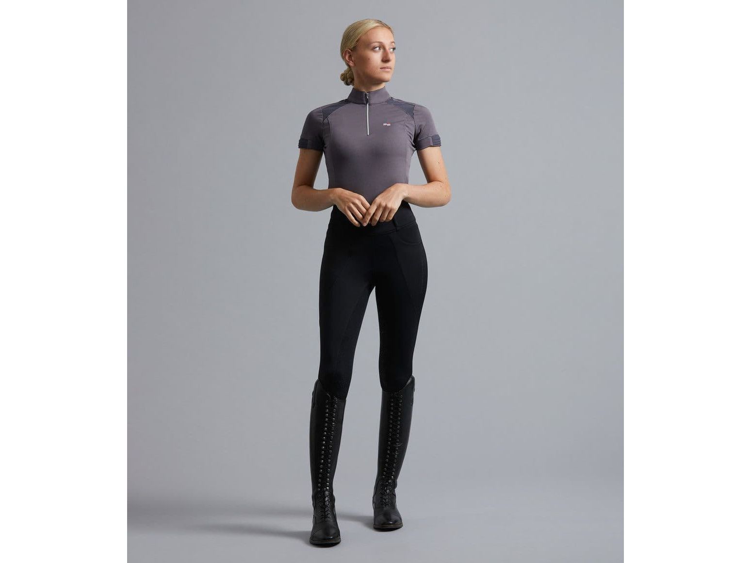 Premier Equine Ventus Ladies Full Seat Gel Riding Tights 22'' Black RRP £74