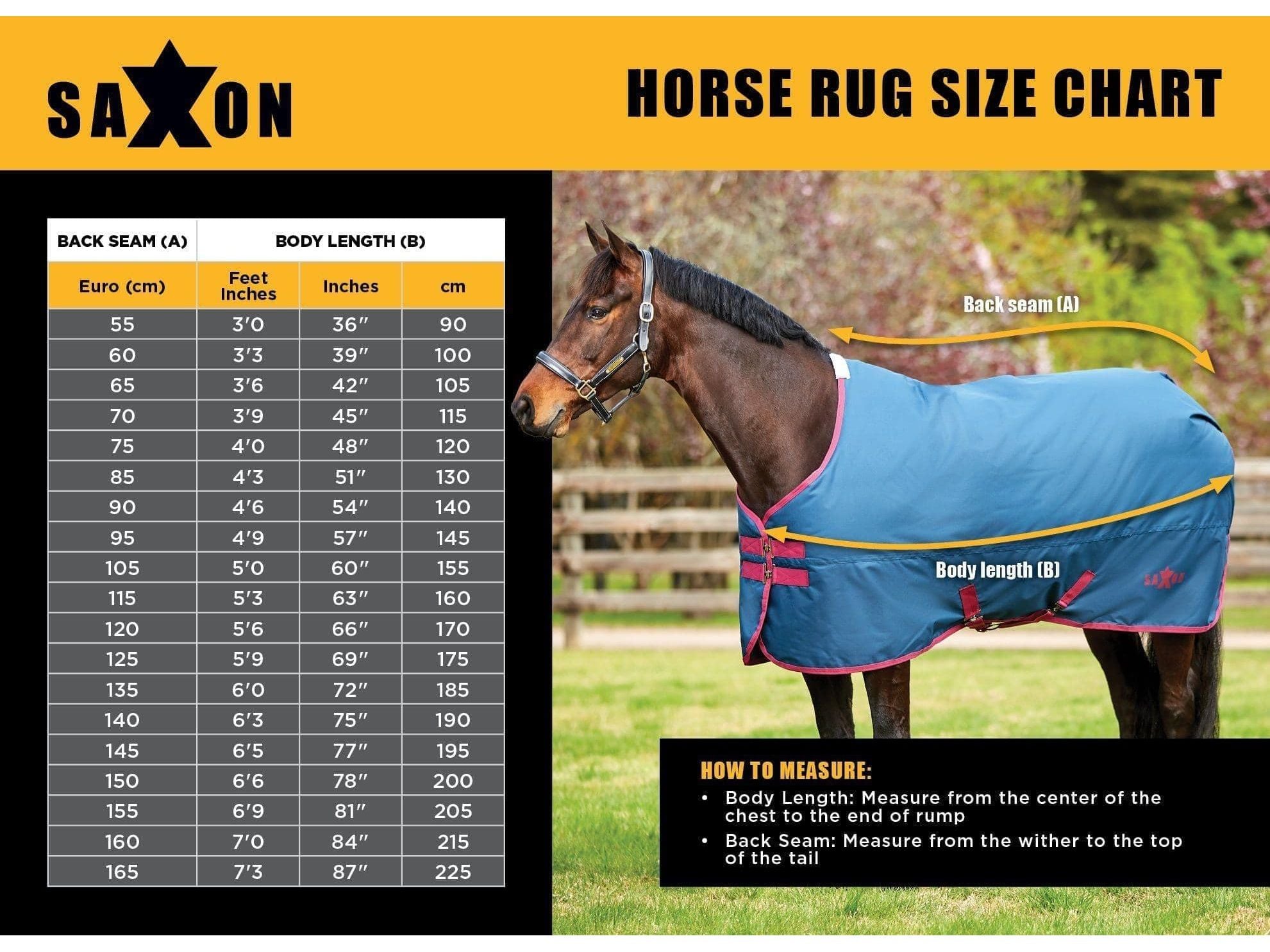 Saxon 600D Pony Combo Neck Medium