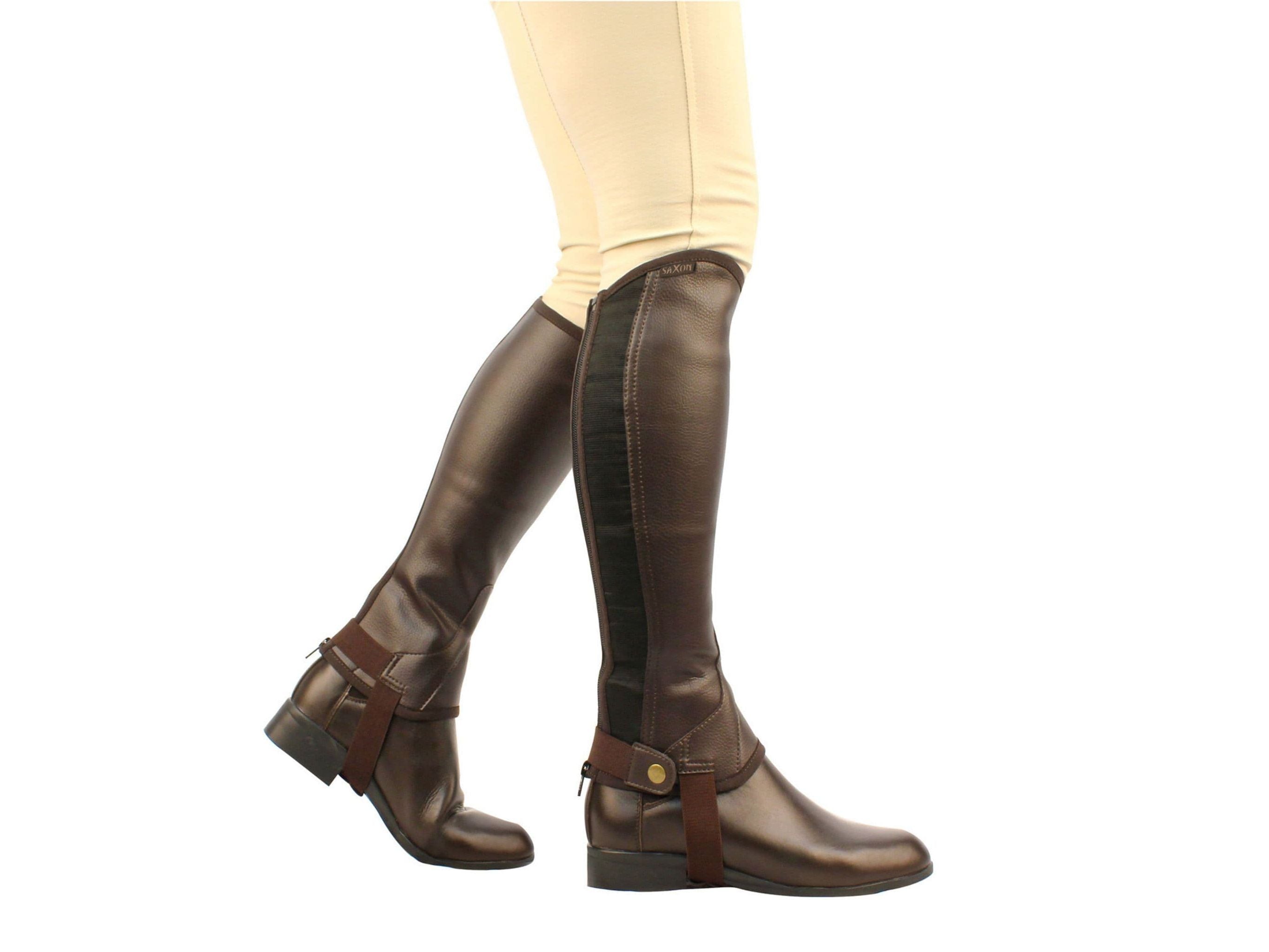 Saxon Equileather Unisex Adults Half Chaps