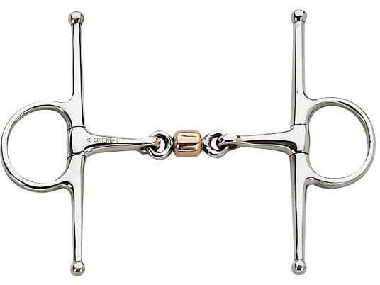 Sprenger Double Jointed Full Cheek Snaffle - Copper Coated Roller