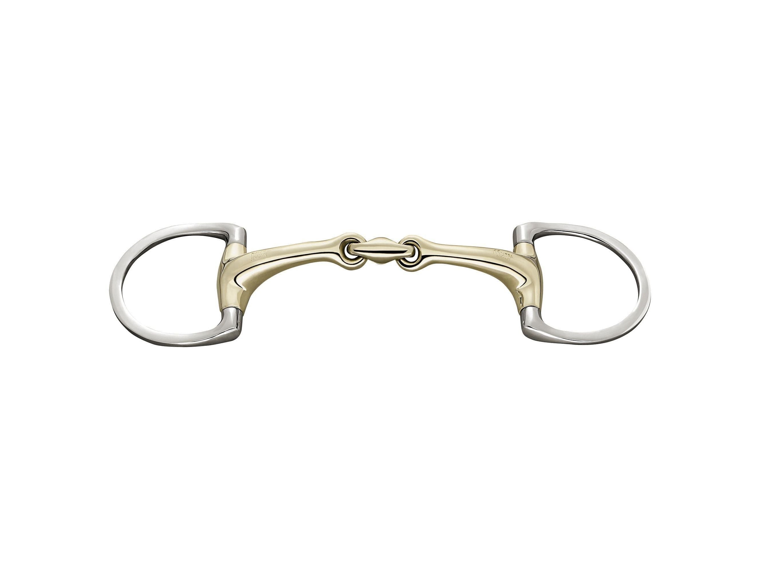 Sprenger Dynamic RS Eggbutt bit with D-shaped rings - Double Jointed Bit