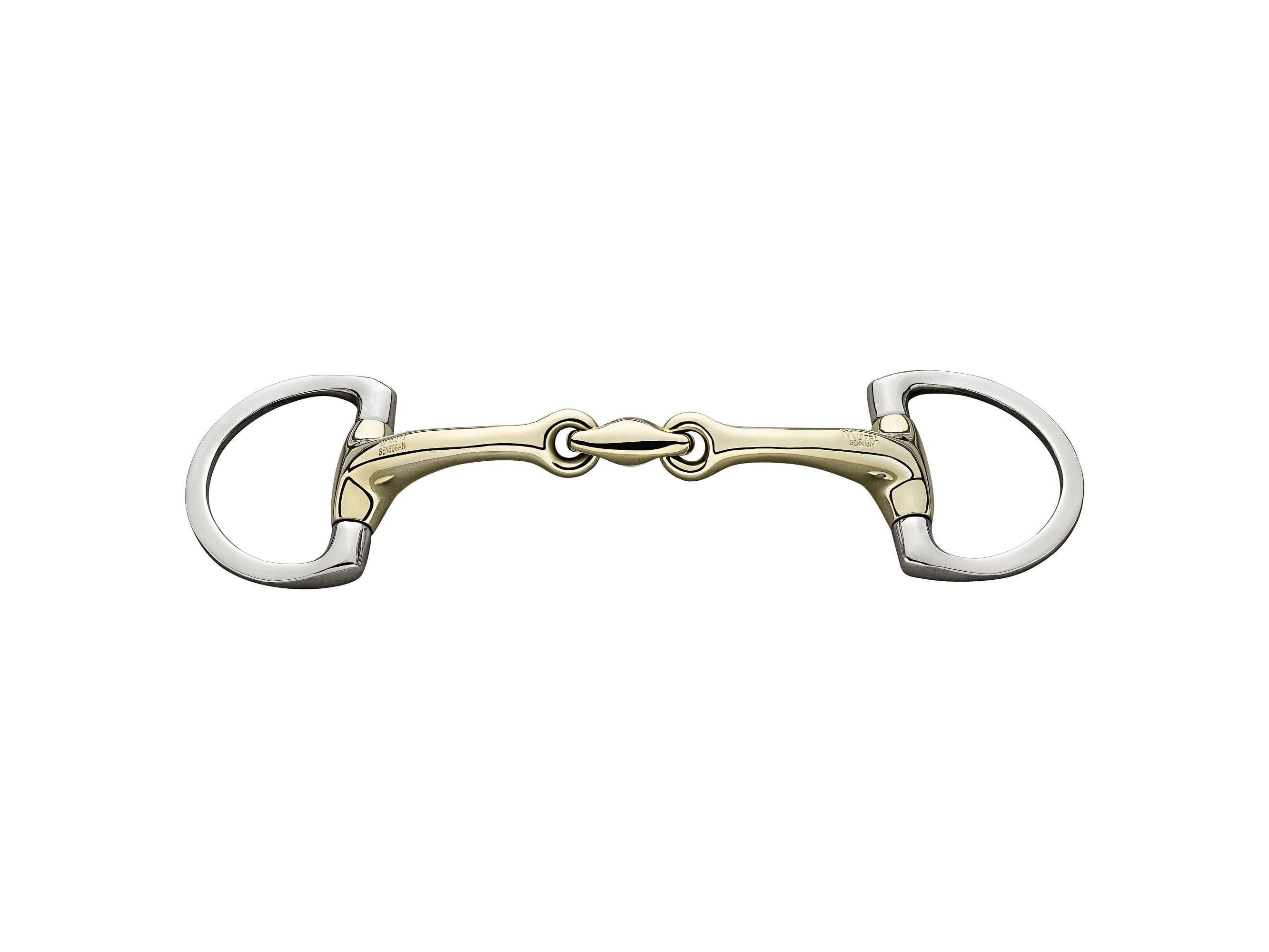 Sprenger Dynamic RS Eggbutt Bradoon with D-shaped rings - Double Jointed Bit