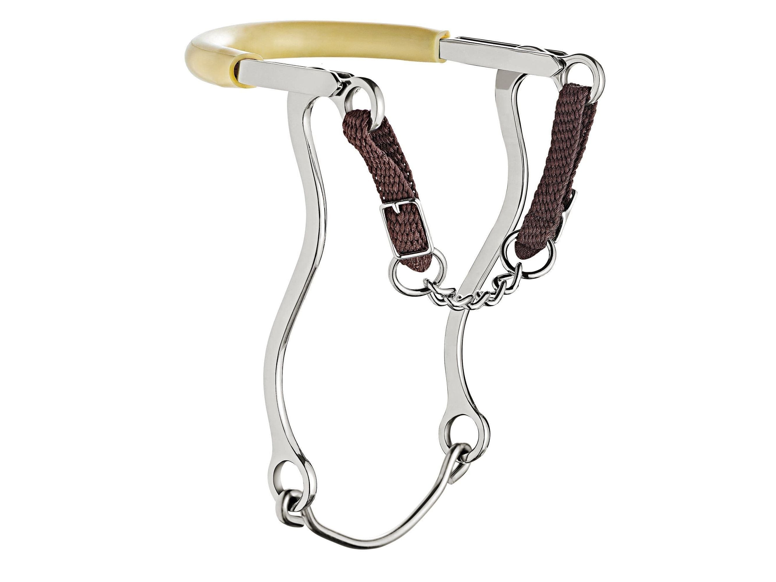 Sprenger Hackamore with Rubber Covered Chain Noseband