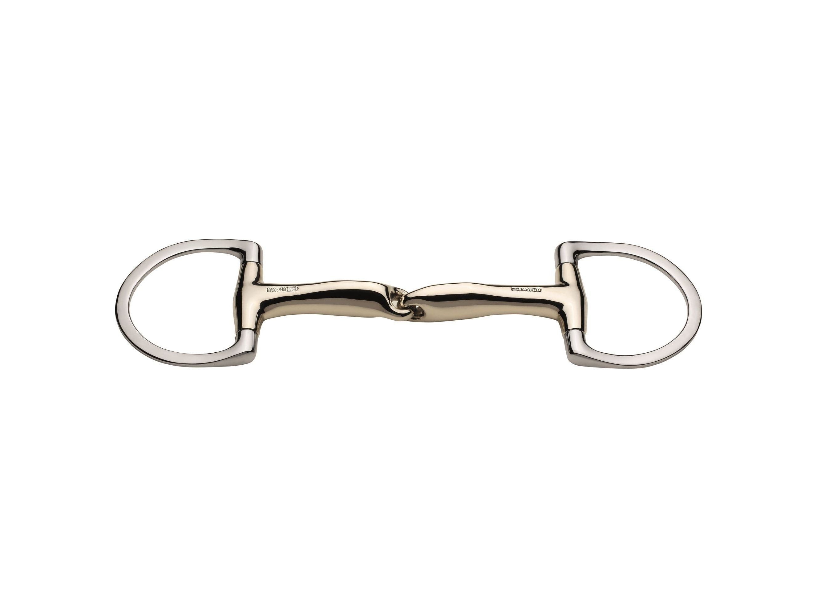 Sprenger Novocontact Eggbutt Snaffle bit with D-shaped rings - Single Jointed