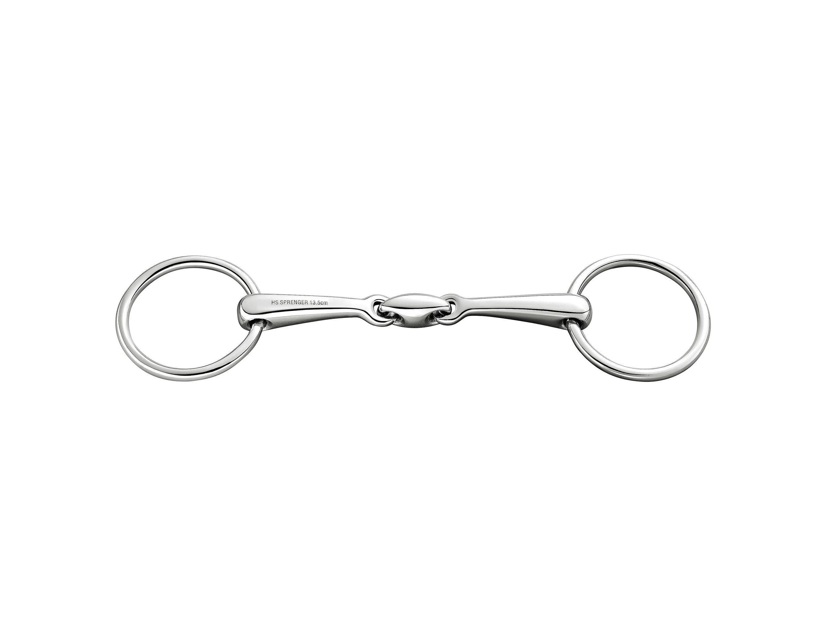 Sprenger Stainless Steel 16mm Loose Ring Snaffle - Double Jointed Bit