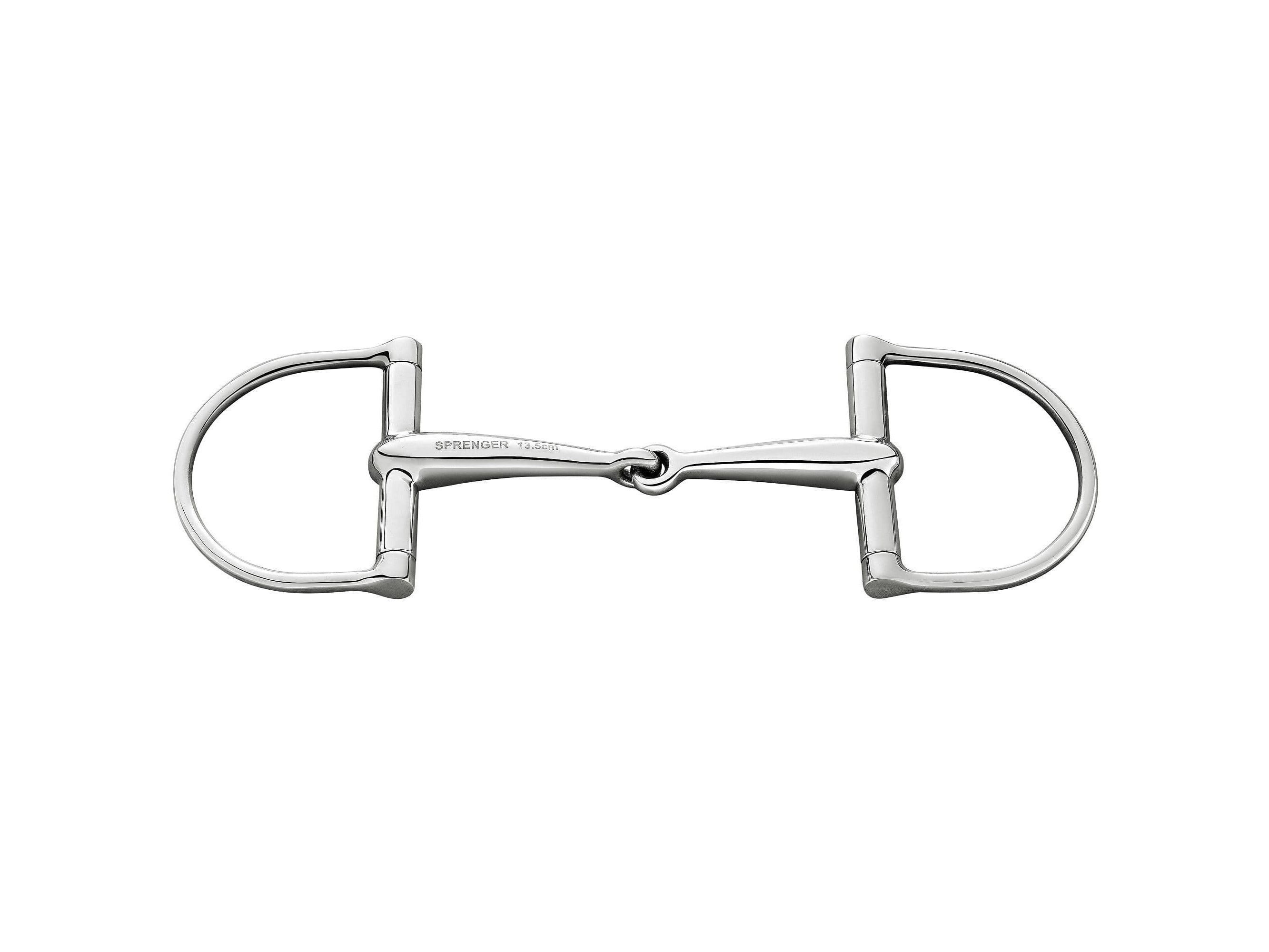 Sprenger Stainless Steel D-Ring Snaffle Bit - Single Jointed