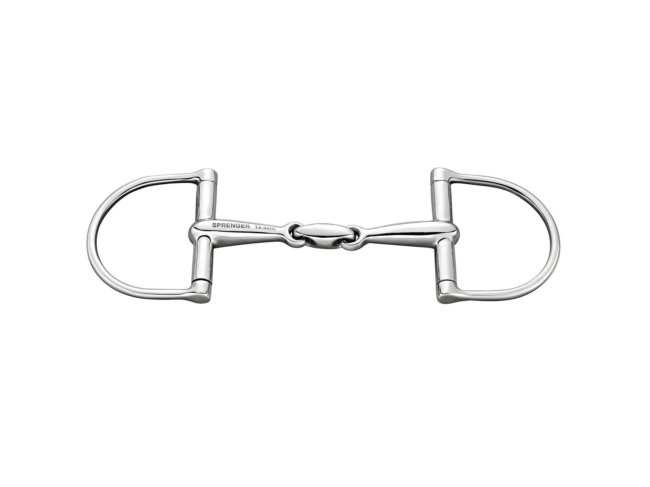 Sprenger Stainless Steel D-Ring Snaffle Bit with Lozenge