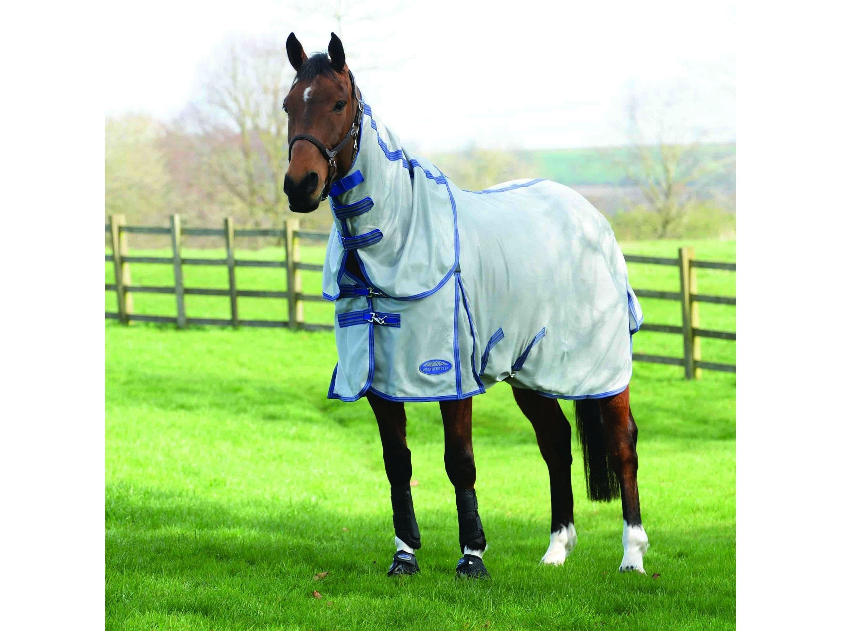 Weatherbeeta Comfitec Airflow II Detach A Neck Grey/Blue/Grey