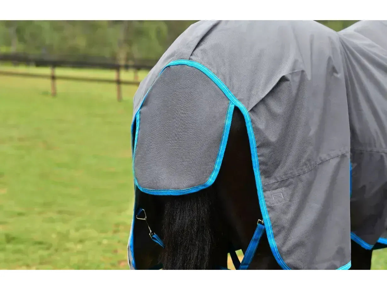 Weatherbeeta Comfitec Classic Standard Neck 50g Lite Plus Grey / Bright Blue / White