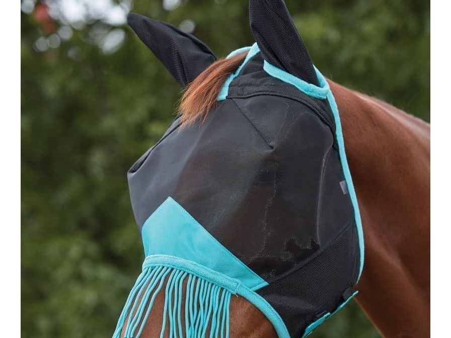 Weatherbeeta Comfitec Deluxe Fine Mesh Mask With Ears & Tassels