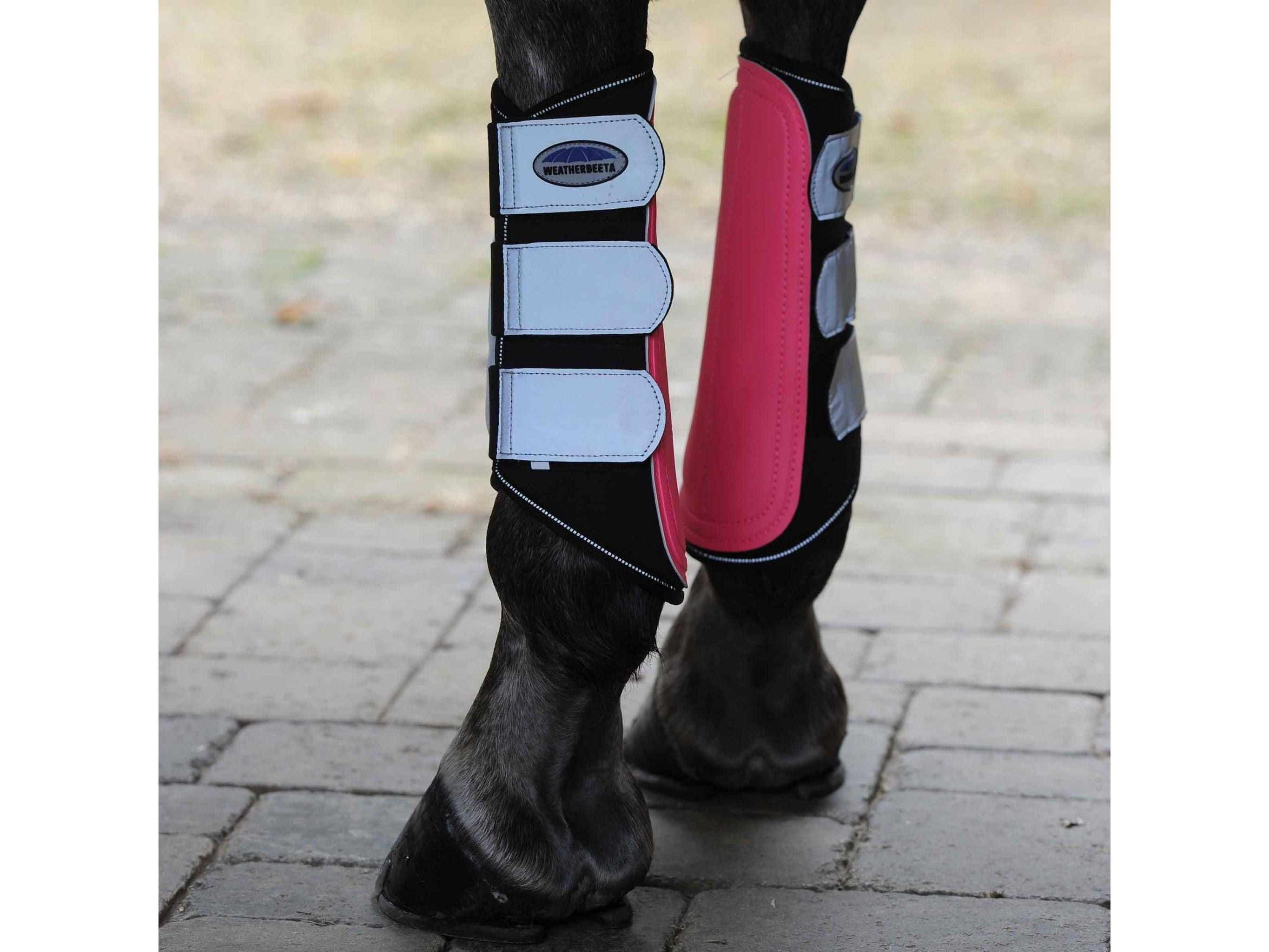 Weatherbeeta Reflective Single Lock Brushing Boots