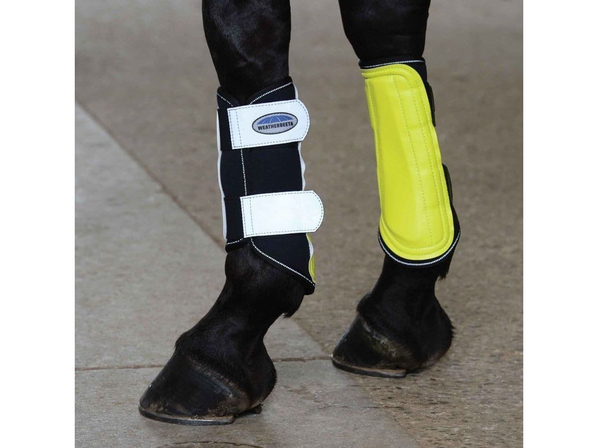 Weatherbeeta Reflective Single Lock Brushing Boots