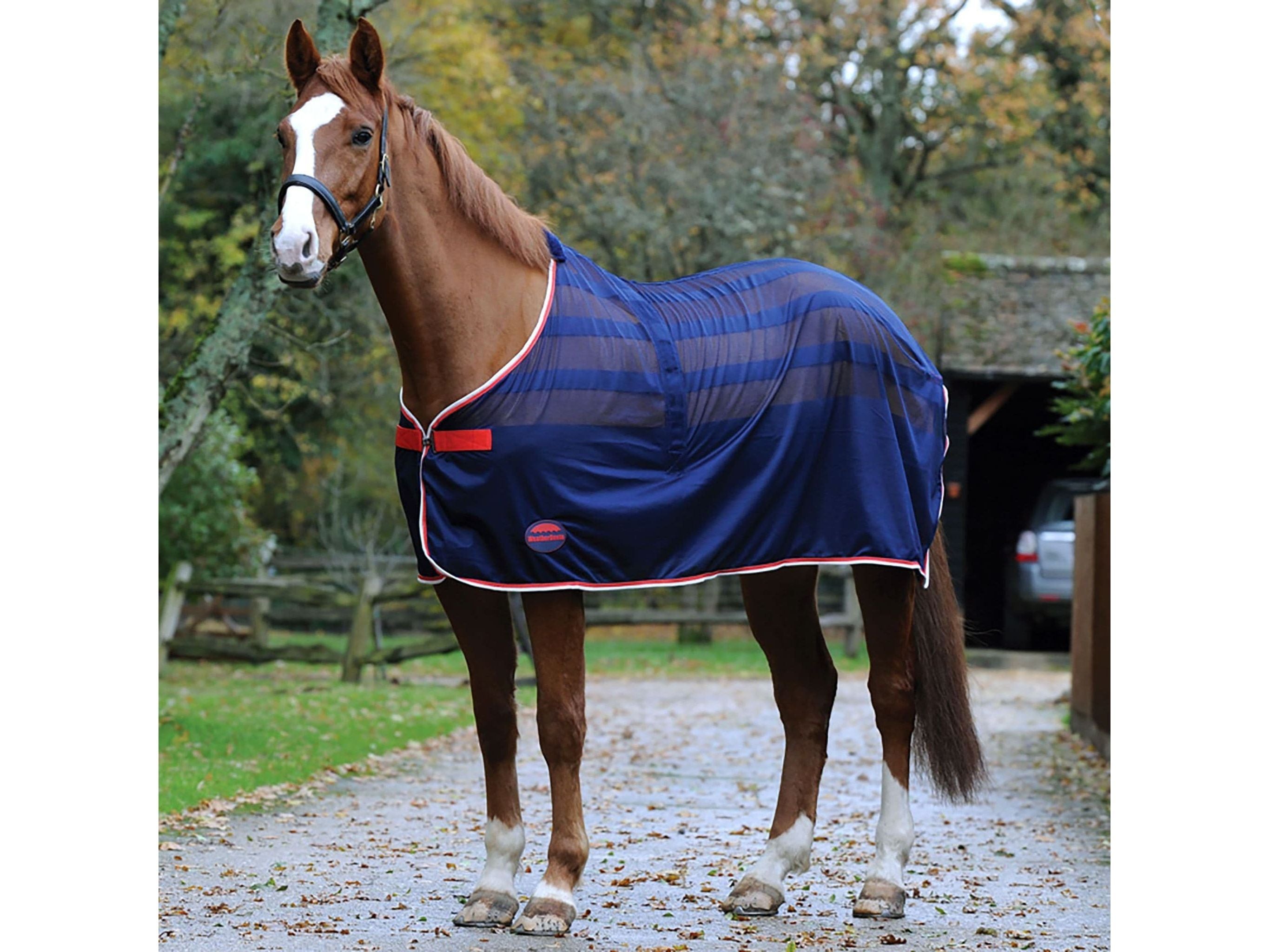 Weatherbeeta Scrim Cooler Standard Neck Navy/Red/White