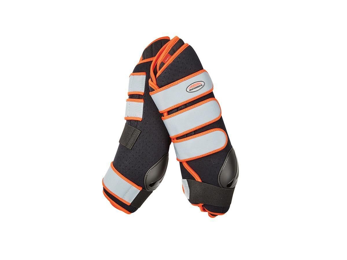 Weatherbeeta Therapy-Tec Stable Boot Wraps - Black/Silver/Red