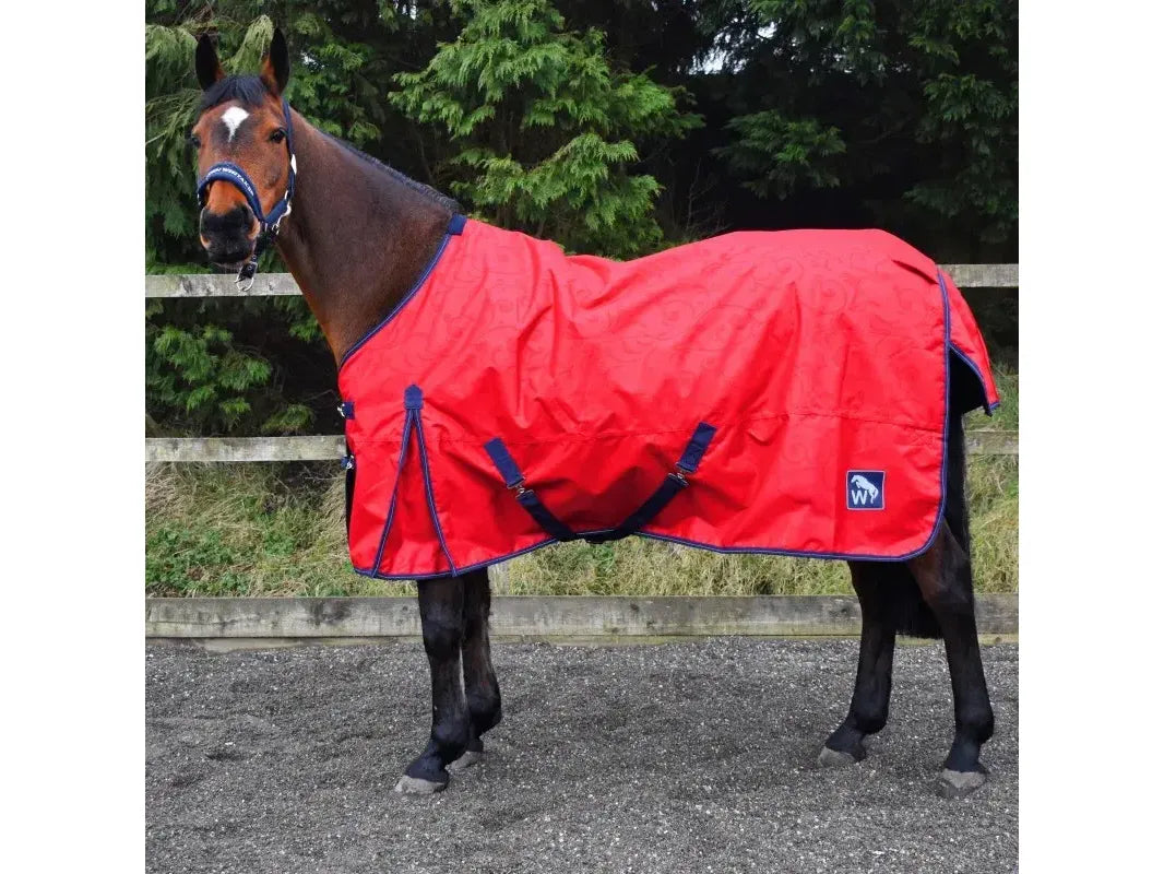 Whitaker W-Horse 0g Turnout Rug - Limited Edition in Red