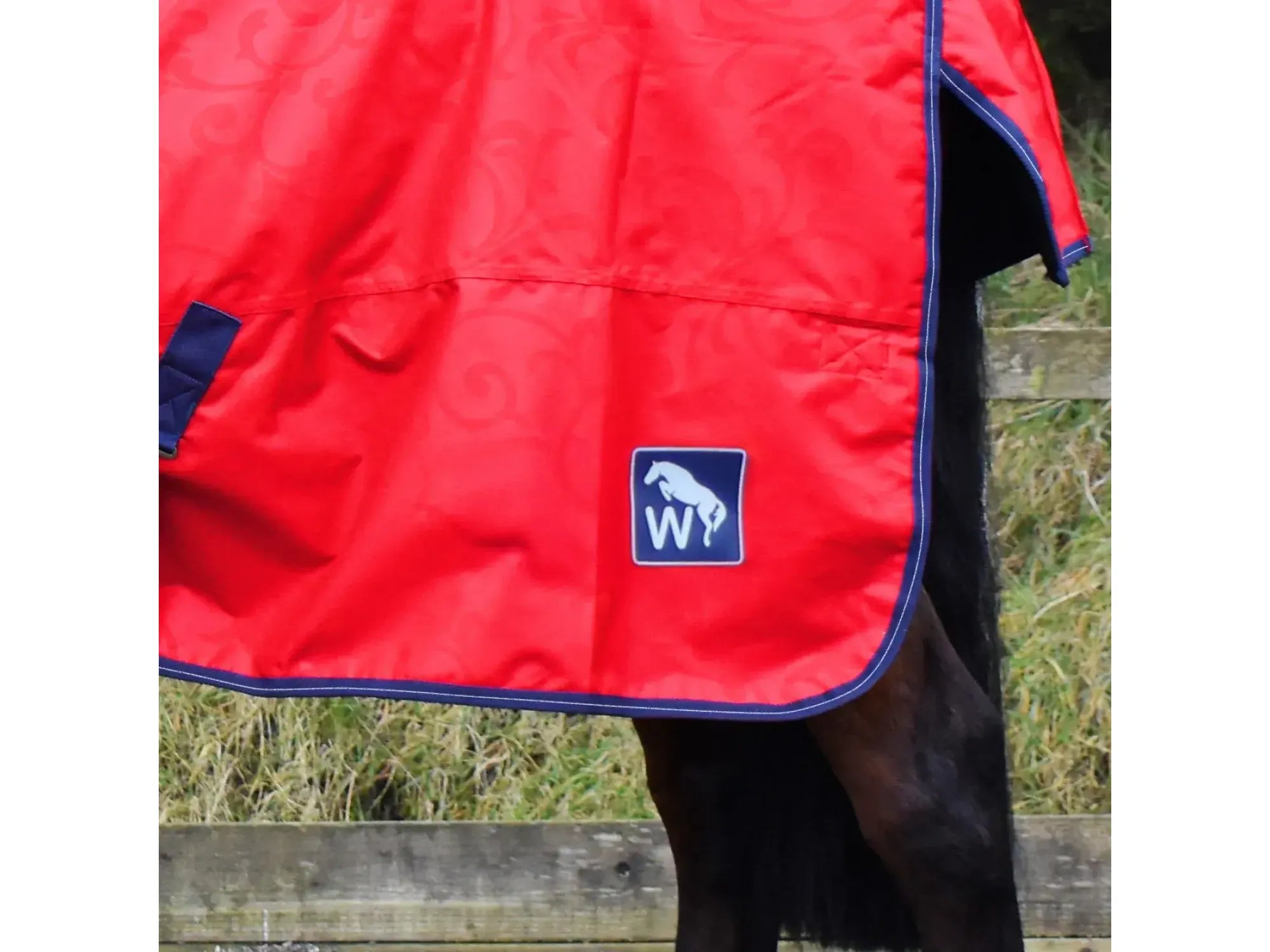 Whitaker W-Horse 0g Turnout Rug - Limited Edition in Red