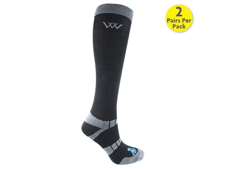 Woof Wear Long Bamboo Waffle Riding Socks (2 pack)