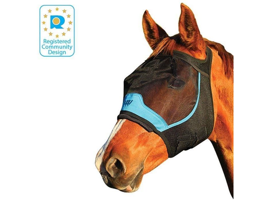 Woof Wear UV Fly Mask without Ears Turquoise