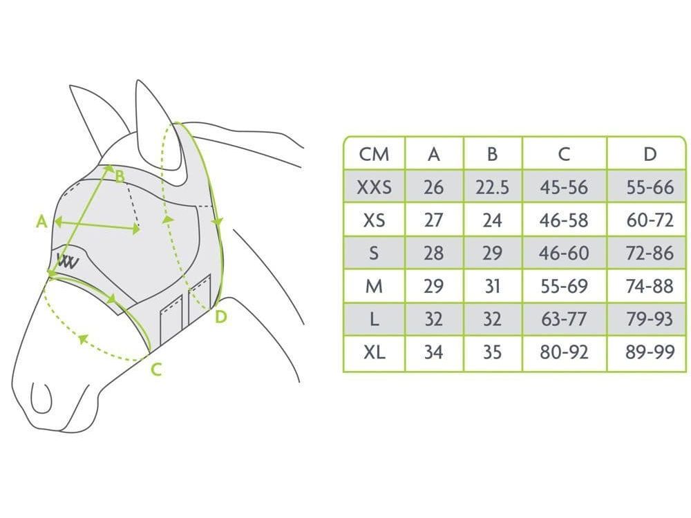 Woof Wear UV Fly Mask without Ears Turquoise