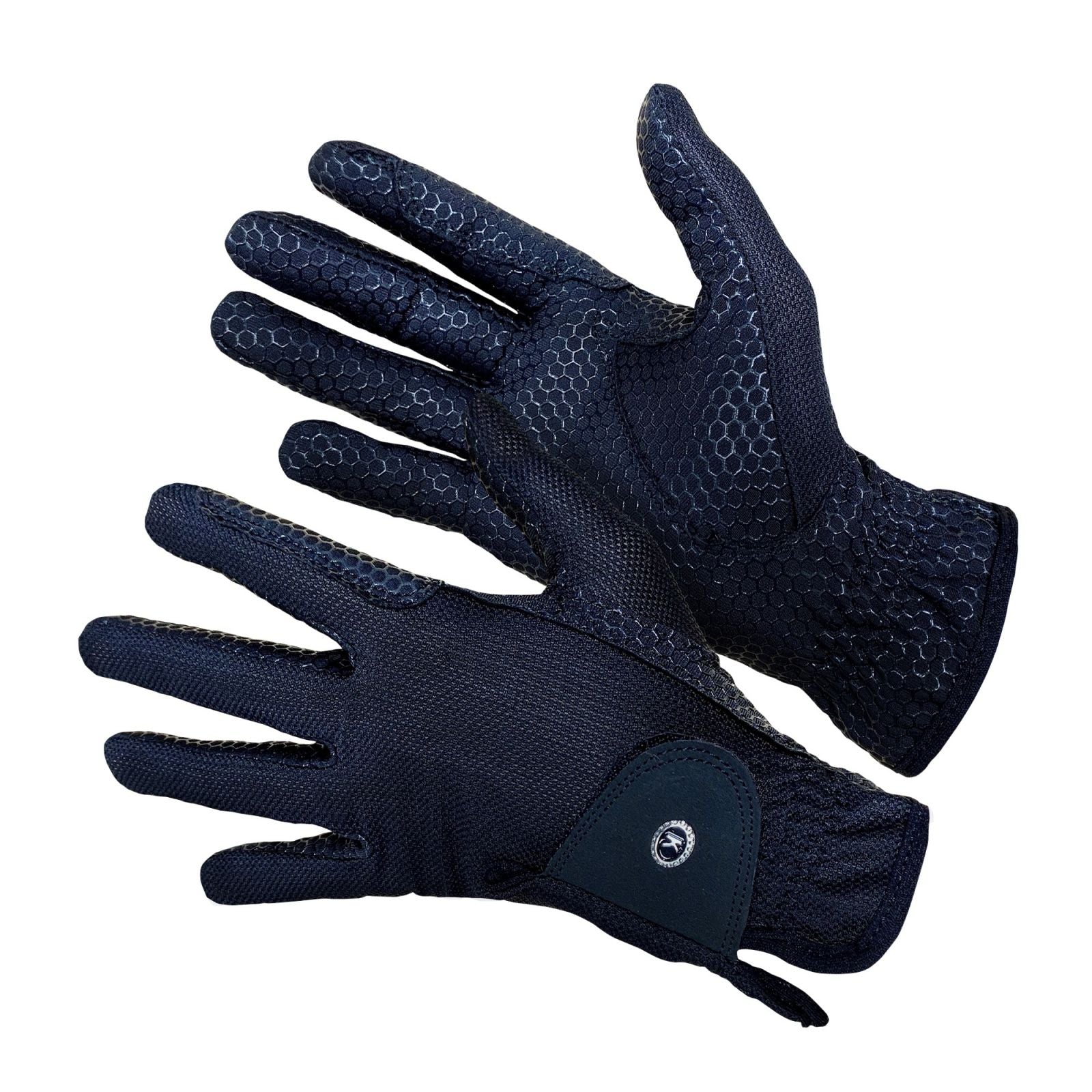 km elite silicone grip gloves - equestrian equipment