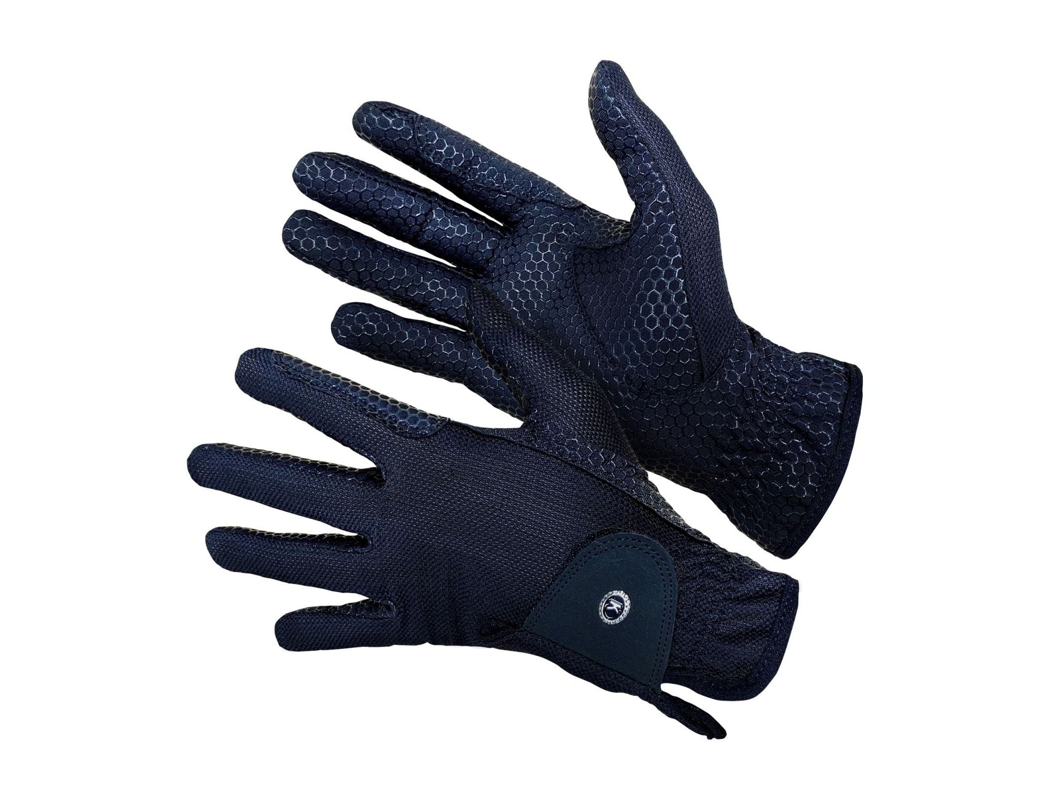 km elite silicone grip gloves - equestrian equipment