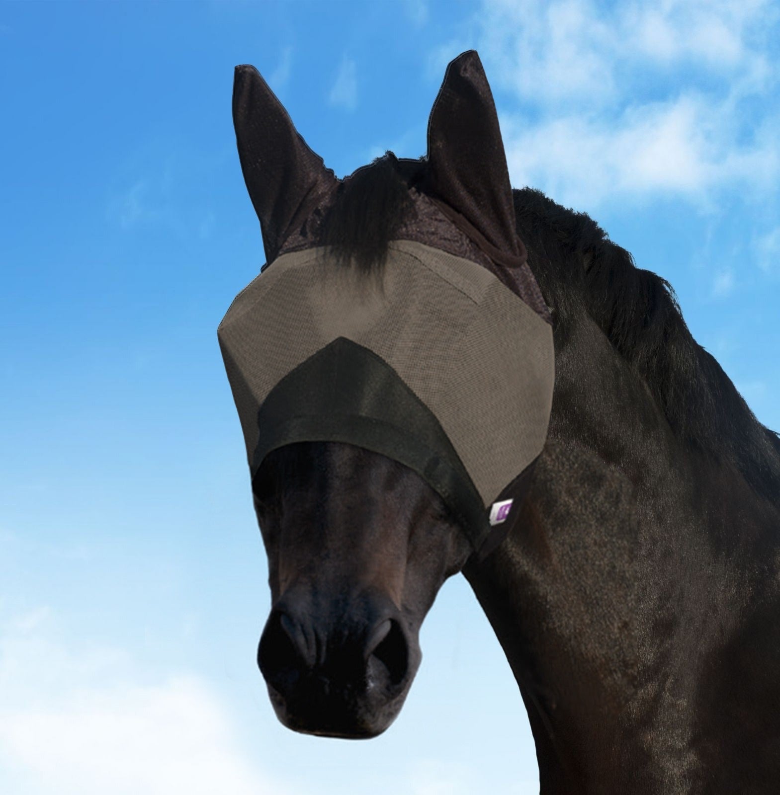 km elite combat fly mask - equestrian equipment