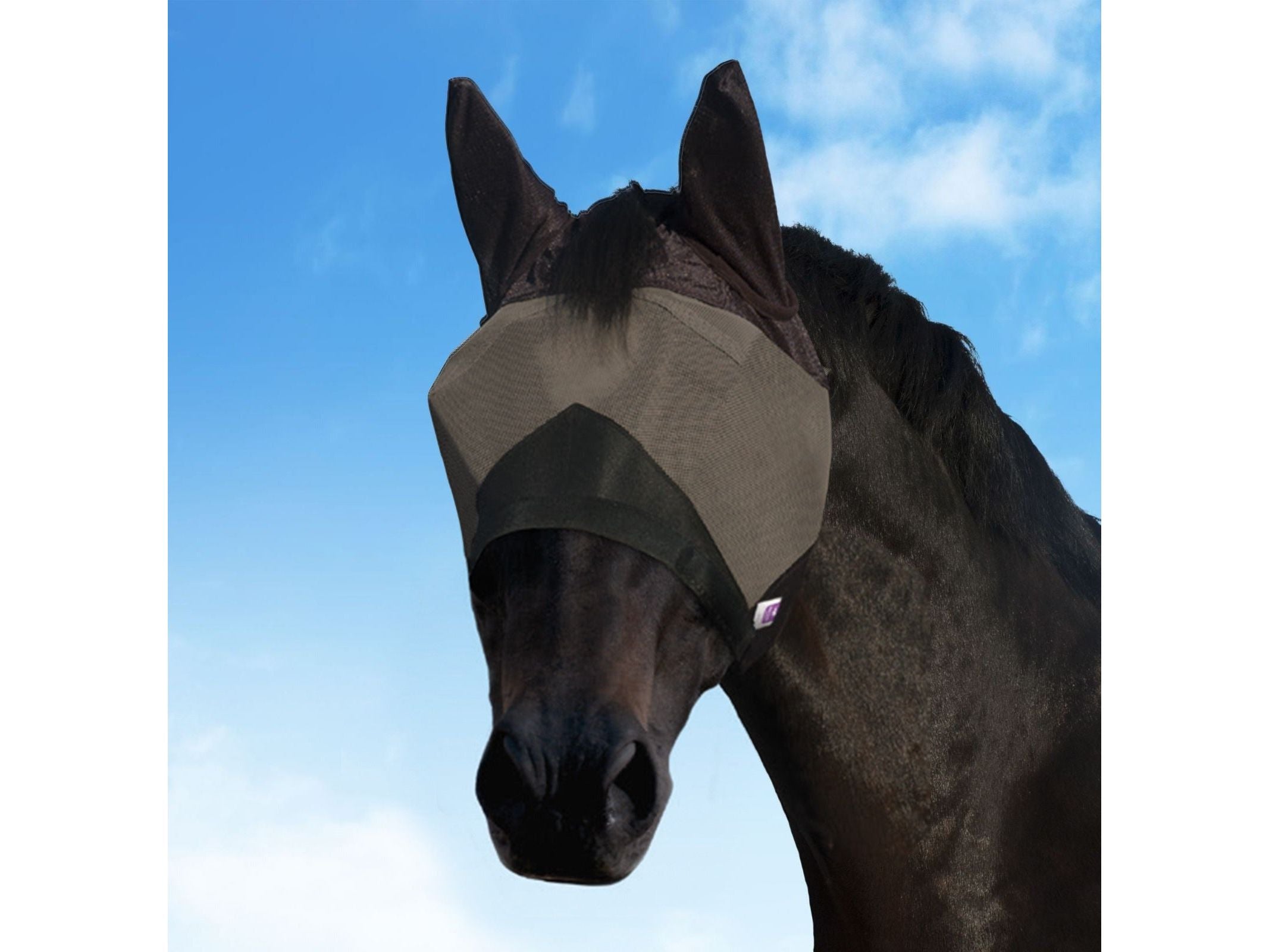 km elite combat fly mask - equestrian equipment