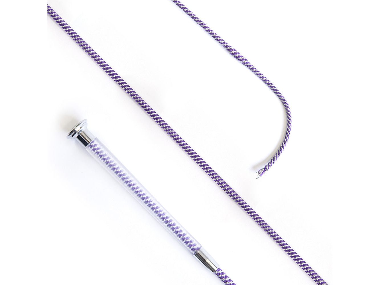 cush grip schooling whip 110cm - purple - equestrian equipment