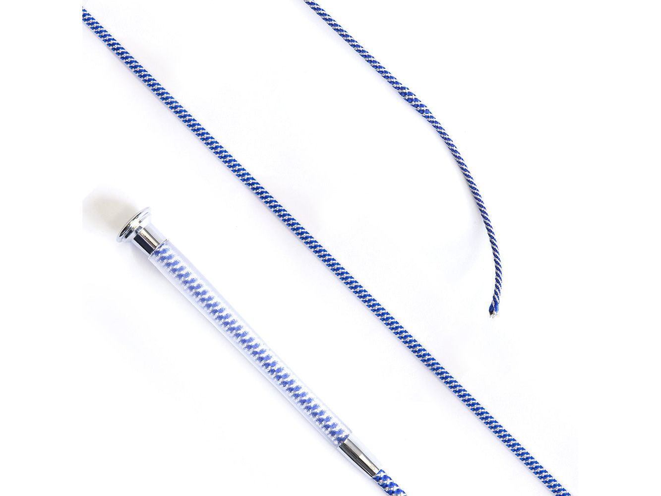 cush grip schooling whip 110cm - royal blue - equestrian equipment