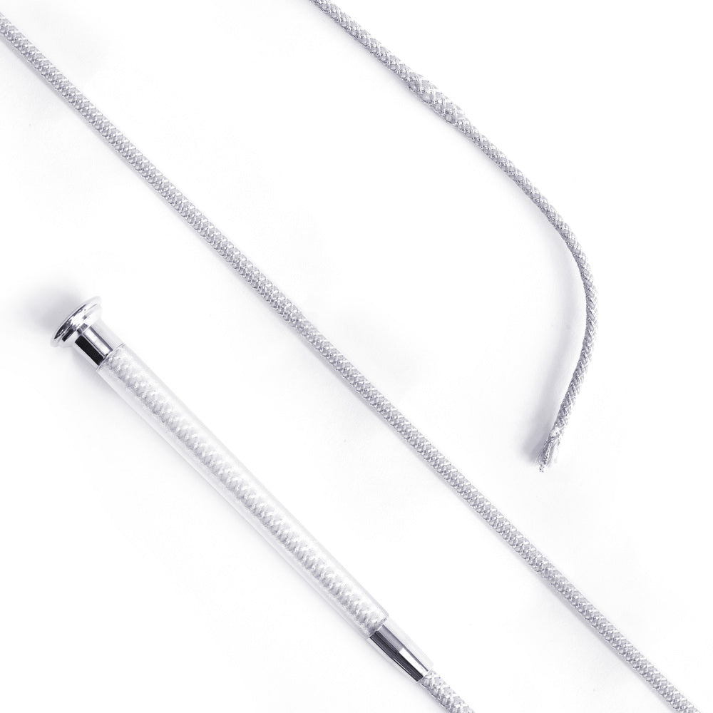 cush grip schooling whip 110cm - silver - equestrian equipment
