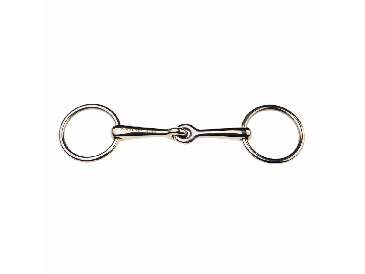 Korsteel Stainless Steel Weymouth Loose Ring Bradoon Snaffle Bit