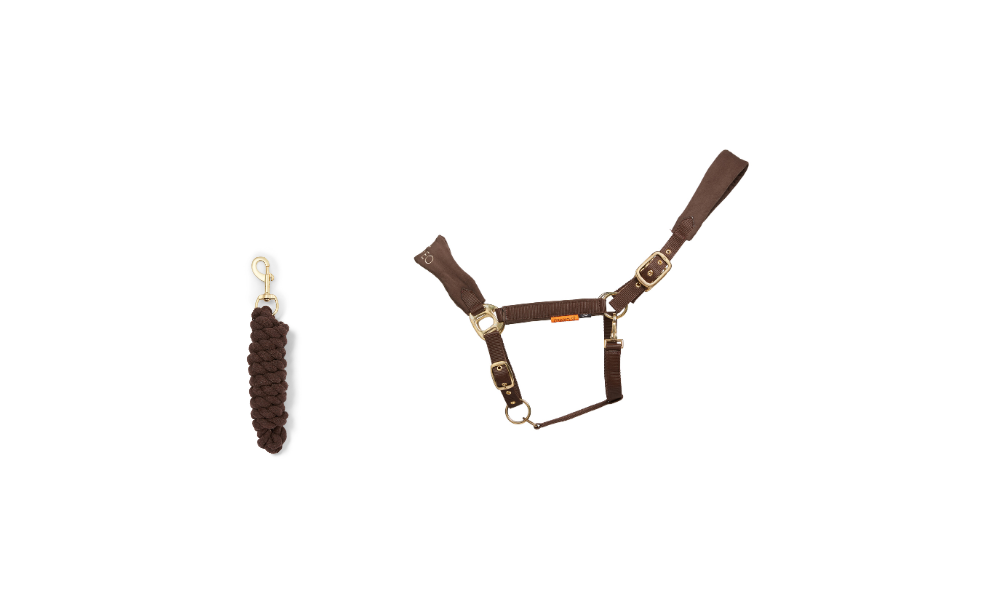 Suede Elite Headcollar & Rope set