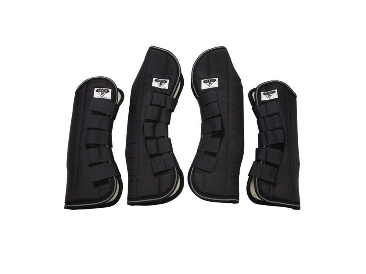 SAXON TRAVEL BOOTS BLACK COB
