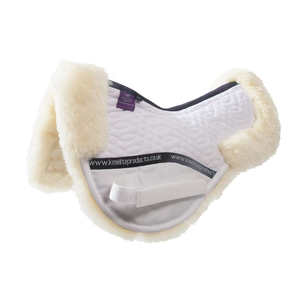 high wither half pad white-natural - equestrian equipment