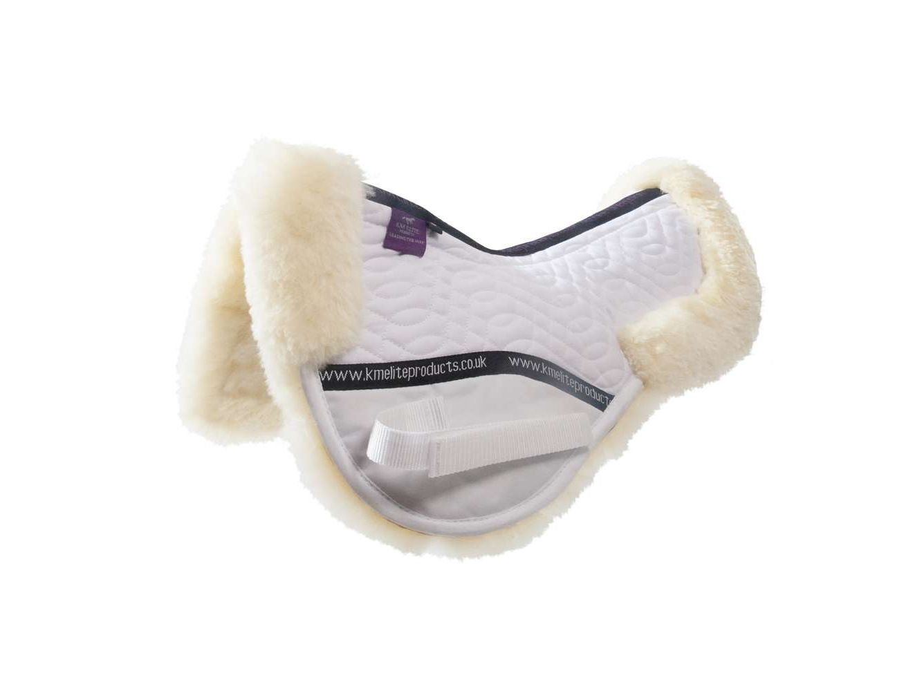 high wither half pad white-natural - equestrian equipment